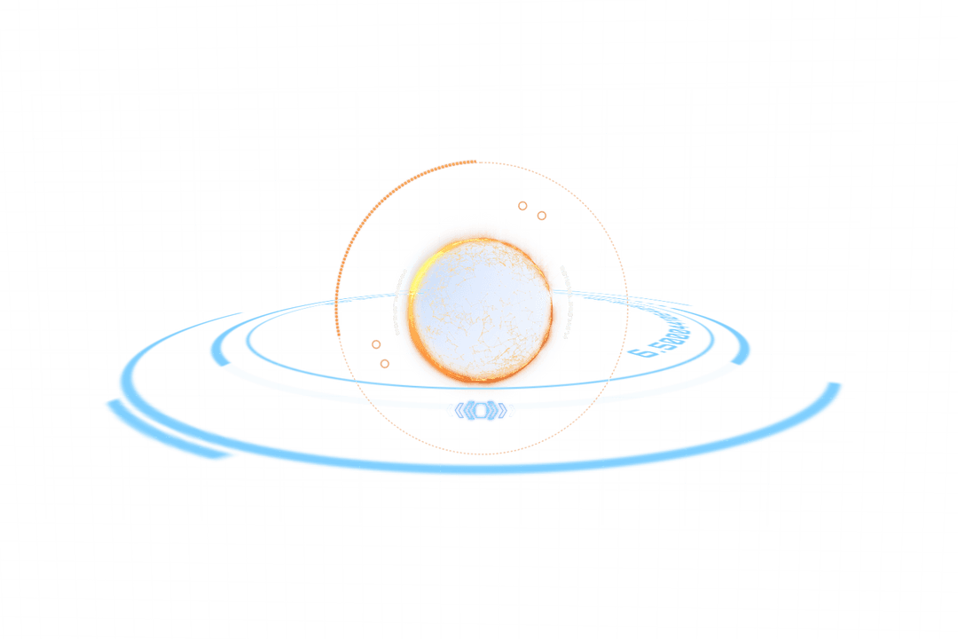 Colorful Futuristic Scope Scanning Design on Transparent Background