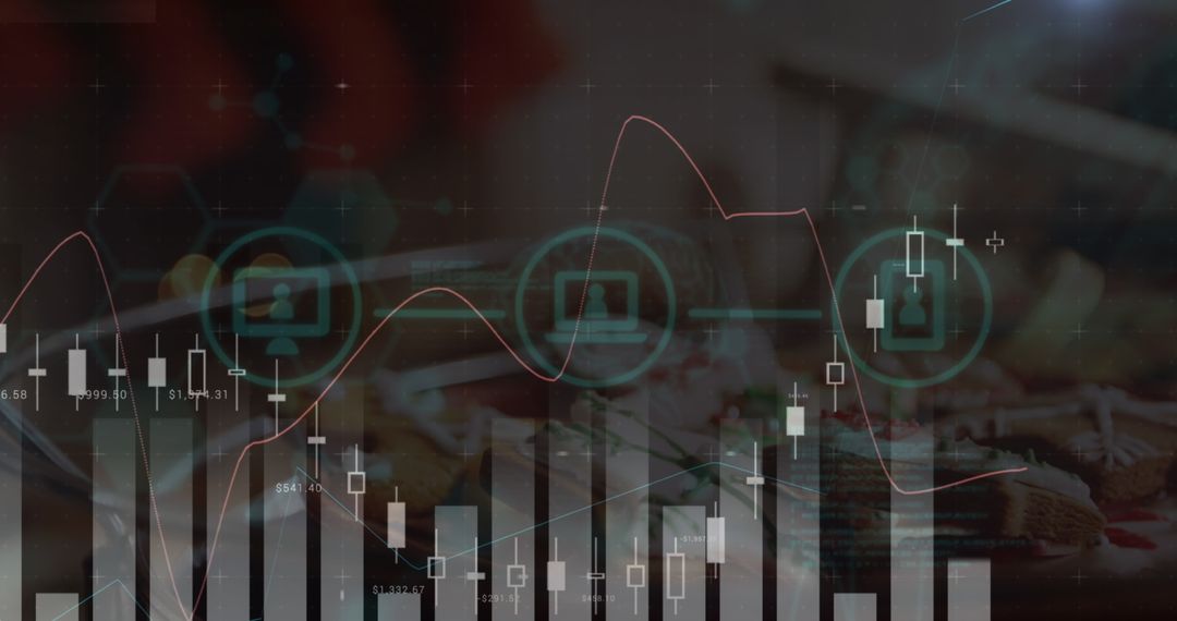 Data Analysis Interface Overlaying Cookies Symbolizing Big Data