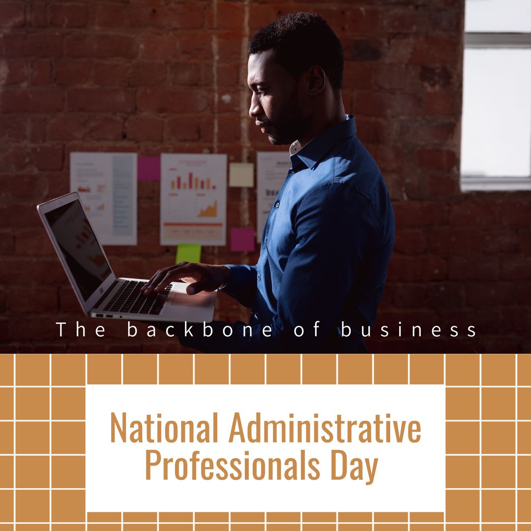 Business Professional Using Laptop with Focus and Determination