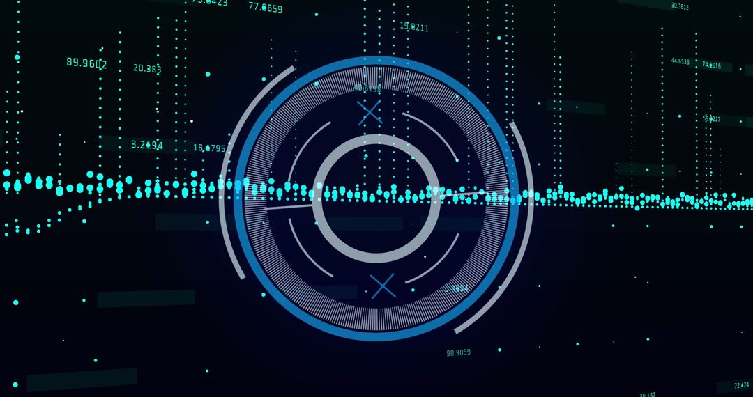 futuristic digital interface with data patterns - Free Images, Stock Photos and Pictures on Pikwizard.com