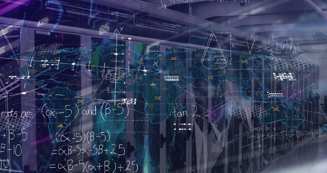 Digital Data Processing in a Global Server Room Environment