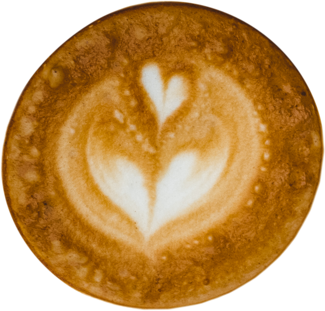 Overhead View Transparent Cappuccino with Heart-Shaped Latte Art - Download Free Stock Images Pikwizard.com