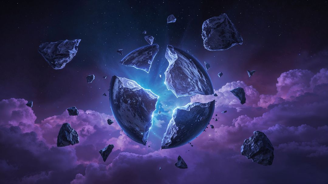 Planet Core Explodes in Deep Space Nebula