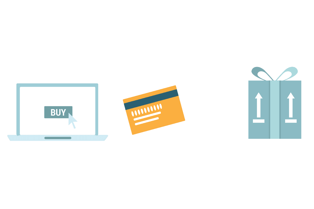 Online Shopping Concept in Digital Transparent Illustration