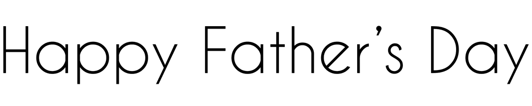 Happy Father's Day Graphic on Transparent Background