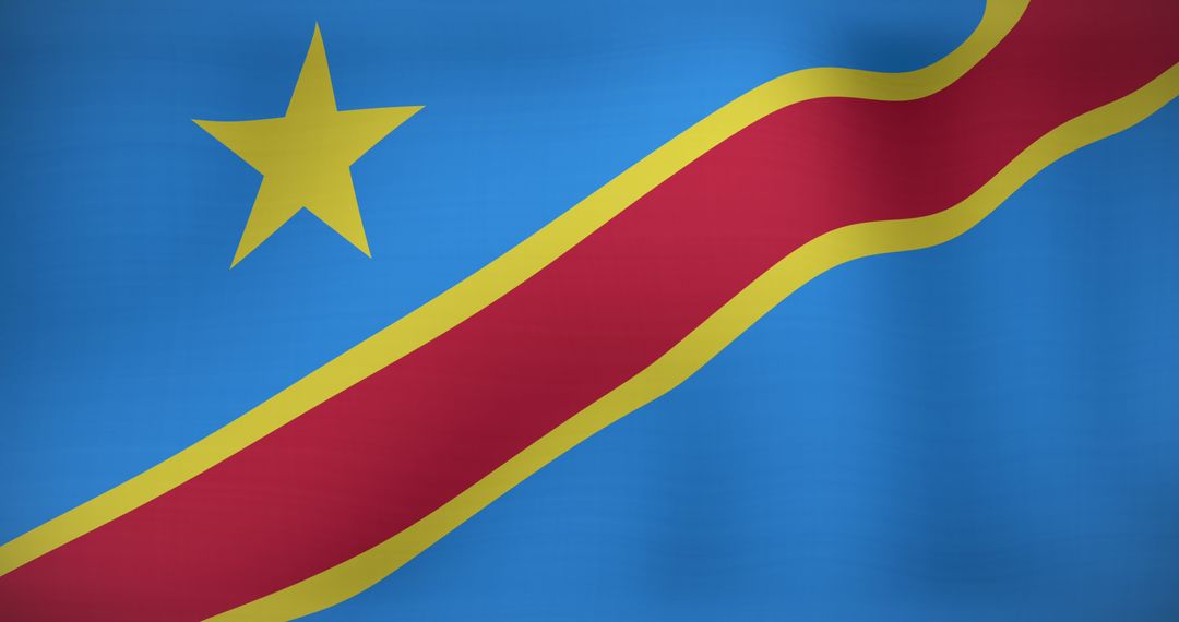 Democratic Republic of Congo Flag Waving