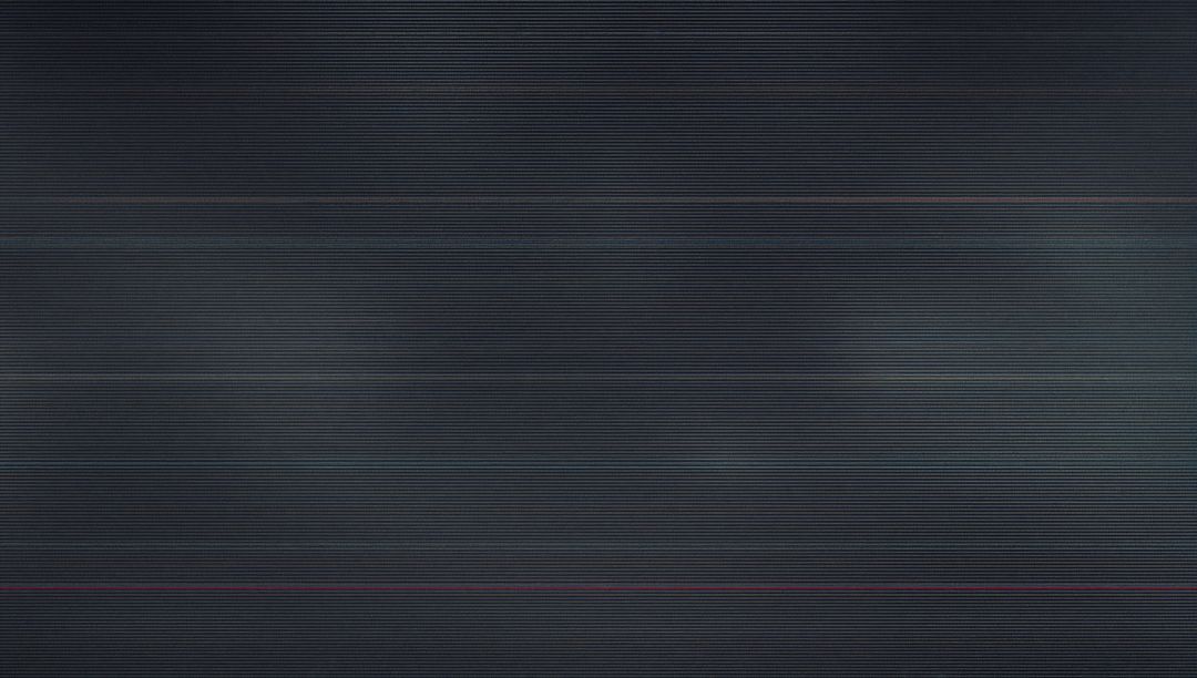 Horizontal Static Interference on Dark Display with Glitch Effect