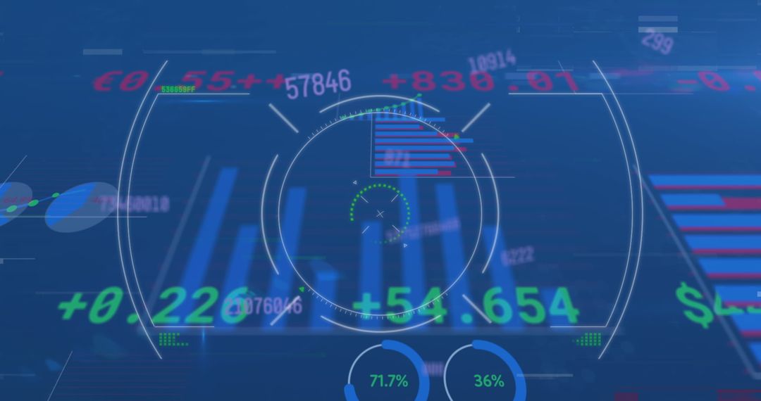Digital Interface Displaying Stock Data Trends and Analytics - Free Images, Stock Photos and Pictures on Pikwizard.com
