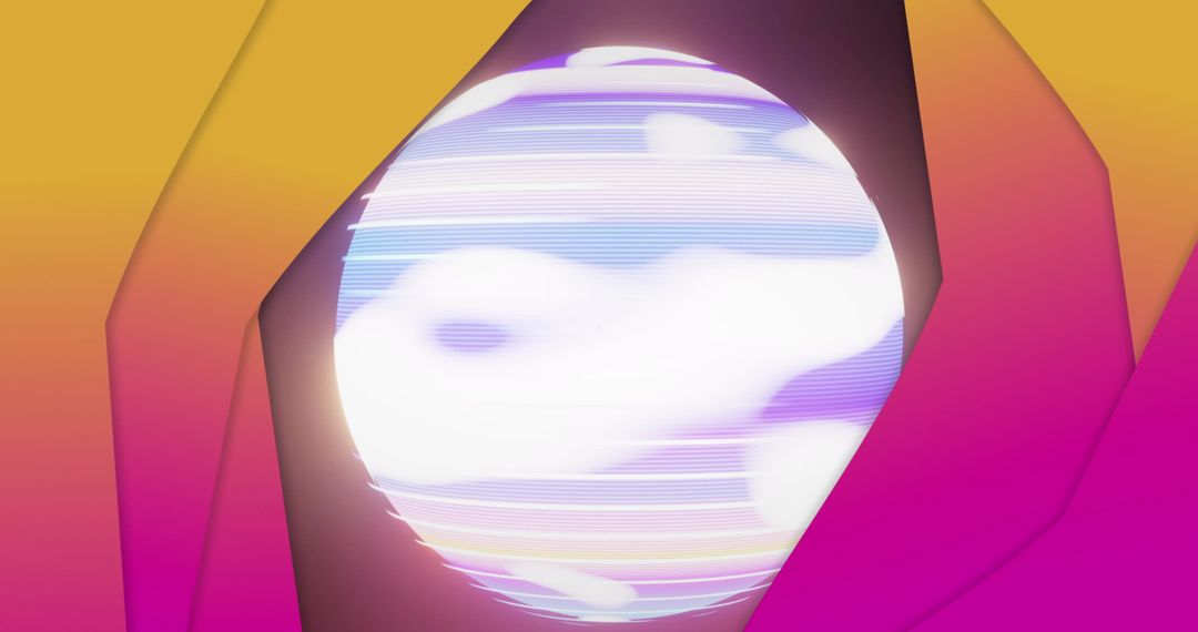 Vibrant Abstract Digital Art with Dynamic Shapes and Movement