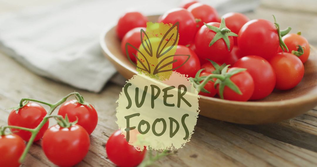Fresh Cherry Tomatoes Highlighting Benefits of Superfoods