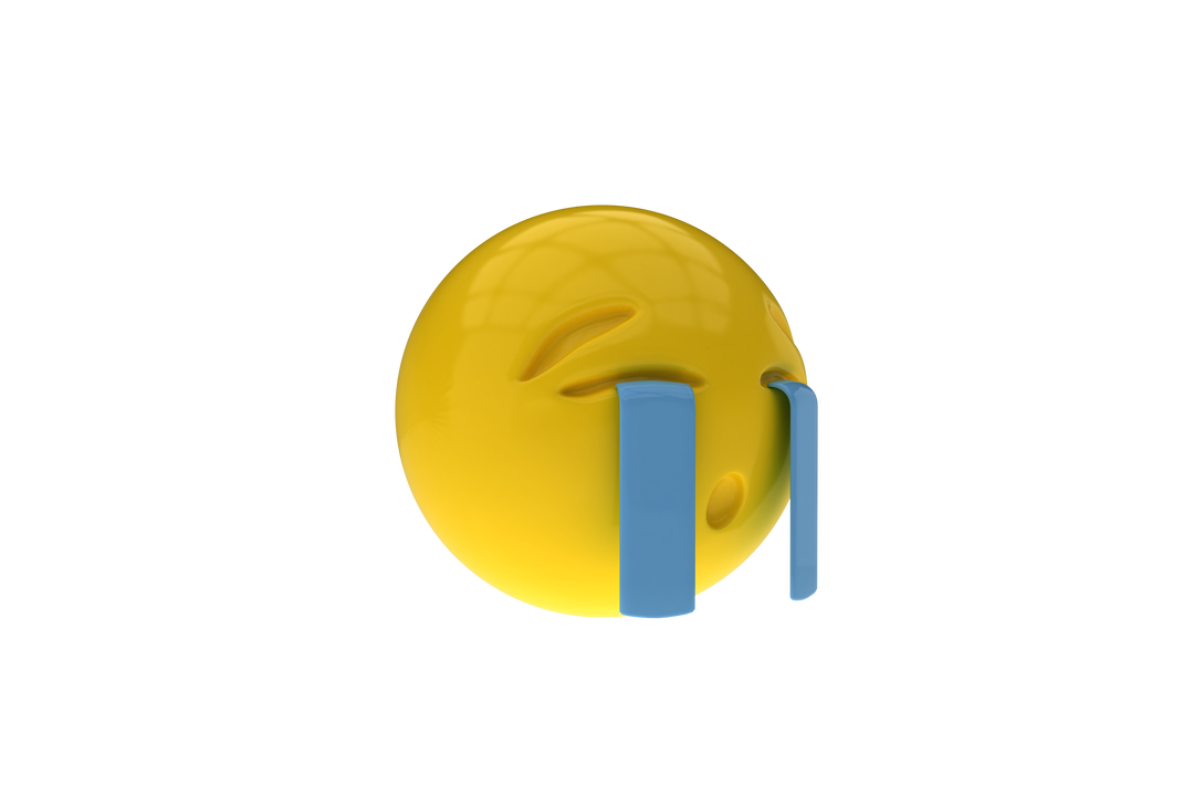 3D Sad Smiley With Transparent Background Expressing Distress - Download Free Stock Images Pikwizard.com