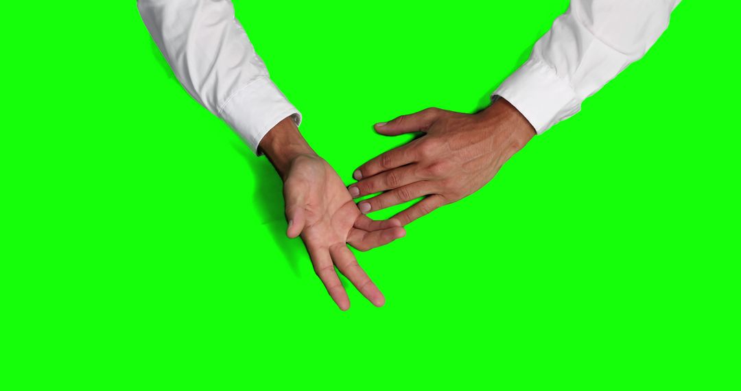 Hands Clapping Isolated on Green Background - Free Images, Stock Photos and Pictures on Pikwizard.com