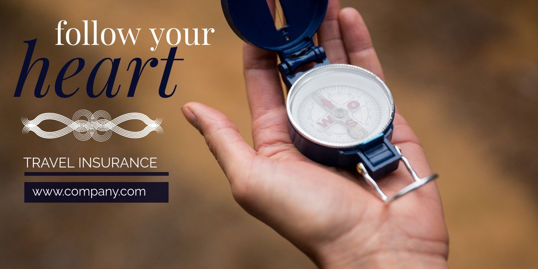 Hand Holding Compass Symbolizing Adventure and Passion