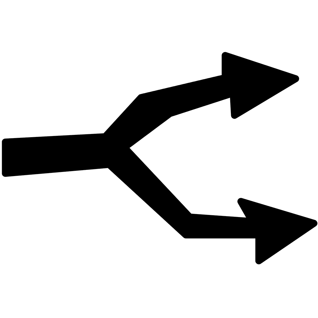 Digital Black Arrows on Transparent Background Vector