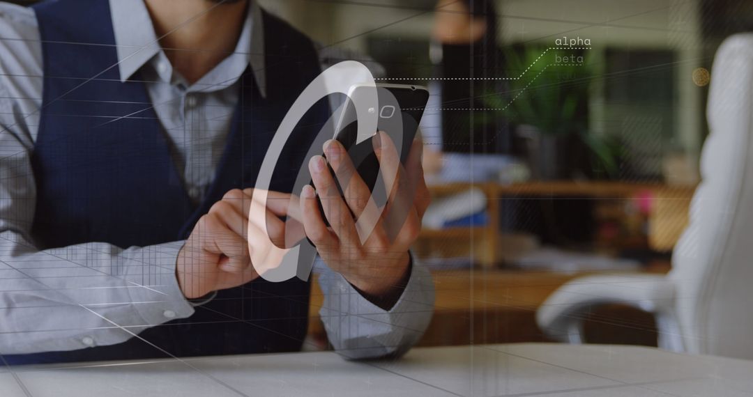 Businesswoman Utilizing Digital Tools for Financial Data Management