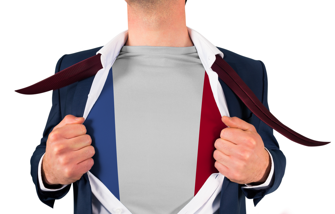 Transparent Background Businessman Revealing France Flag - Download Free Stock Images Pikwizard.com