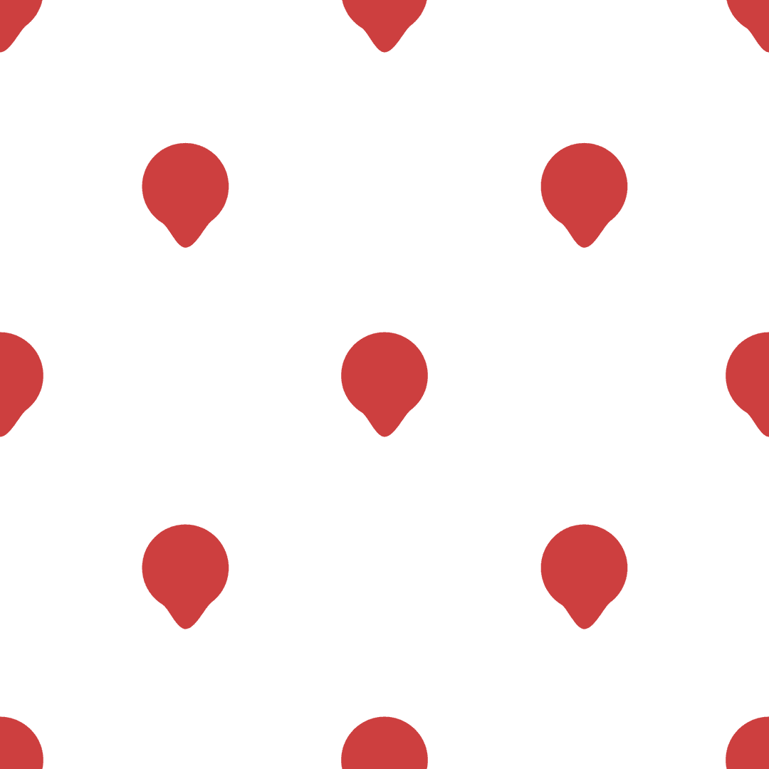 Red Balloon Pattern on Transparent Background Illustration