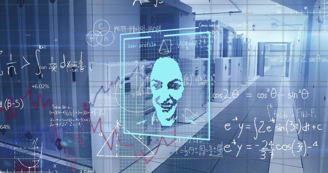 Biometric Technology and Data Processing in Modern Server Room