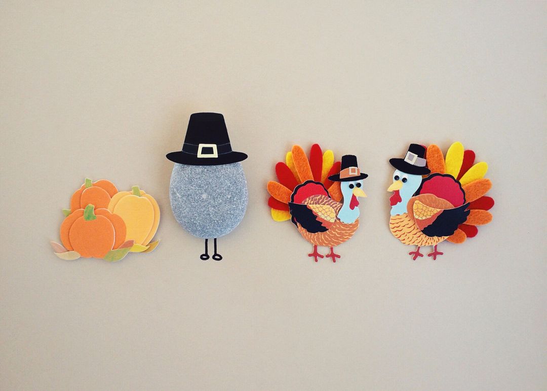 Thanksgiving Craft Decorations with Pumpkins and Turkeys - Free Images, Stock Photos and Pictures on Pikwizard.com