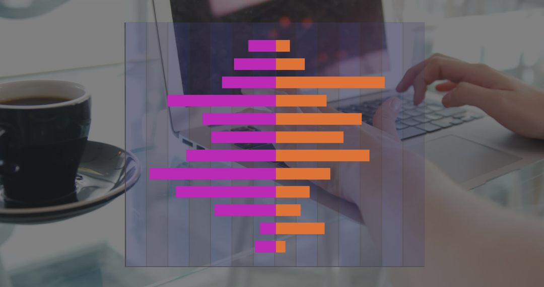 Digital Data Processing with Laptop Interface Overlay