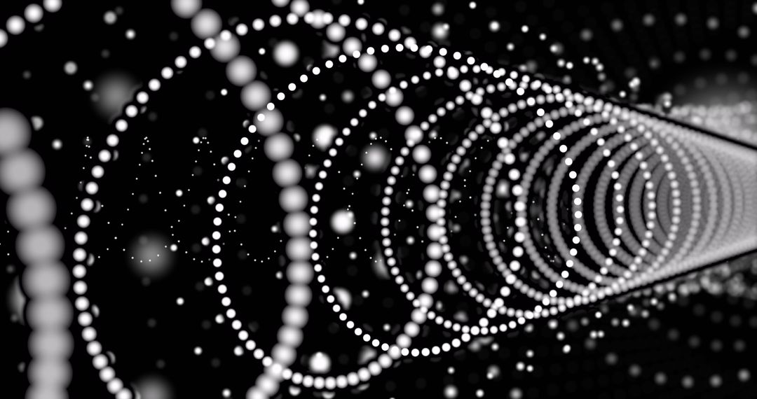 Abstract Digital Energy Spinning Concentric Circles