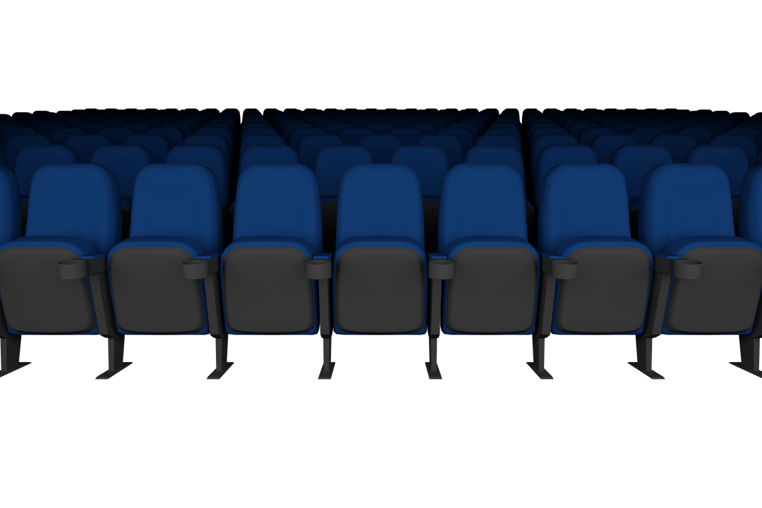 Transparent Vector Illustration of Blue Row Seats - Download Free Stock Images Pikwizard.com