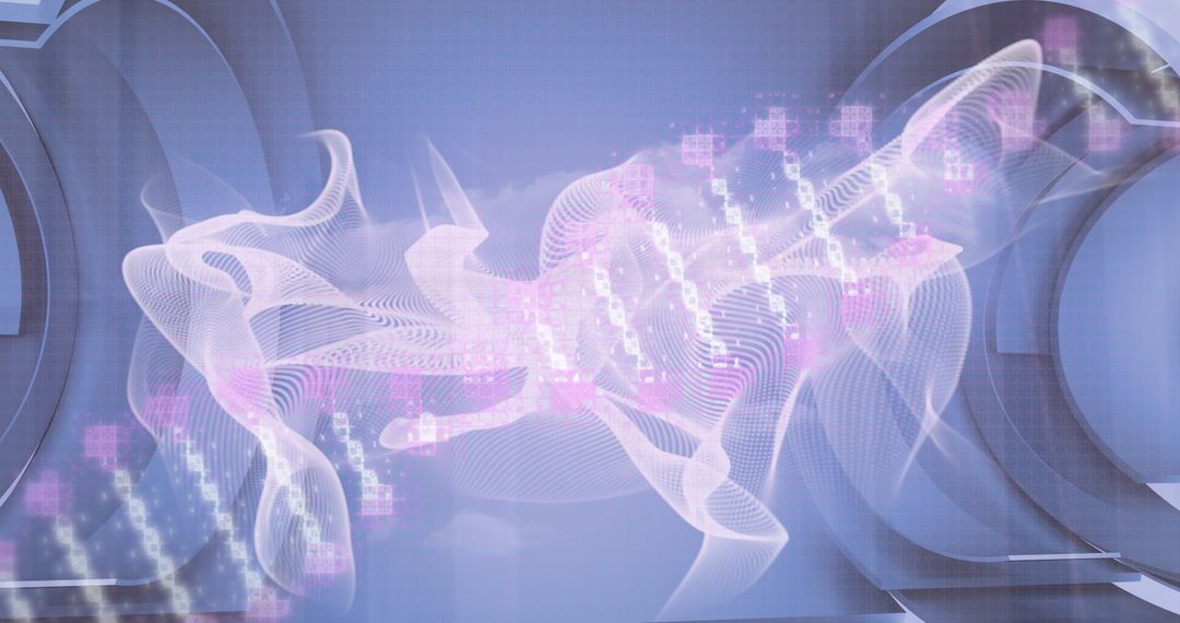 DNA Integration with Financial Data: Futuristic Technology Concept