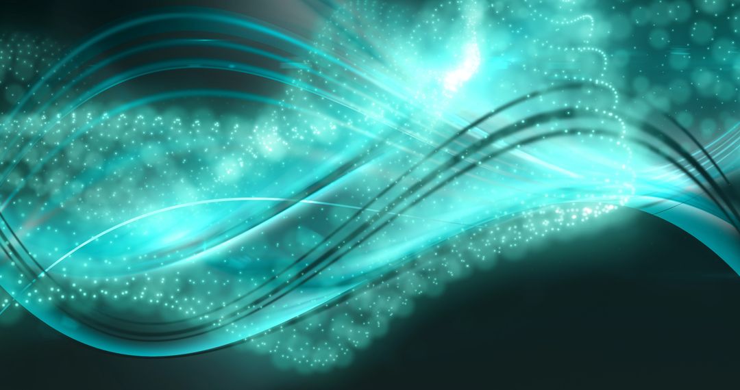 Futuristic Abstract Waves and Lights Background