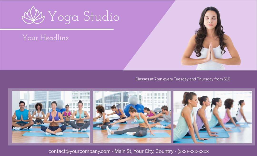 Serene Yoga Class for Wellness Focus