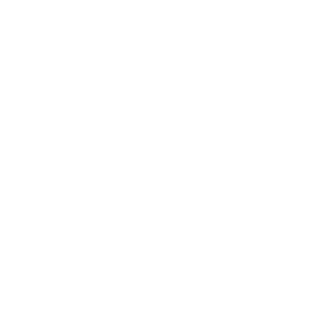 White Hand Drawn Circular Shapes on Transparent Background