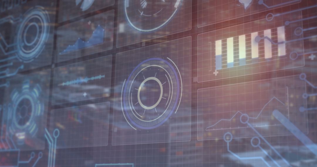 Holographic Data Interface in Tech Lab with Futuristic Displays