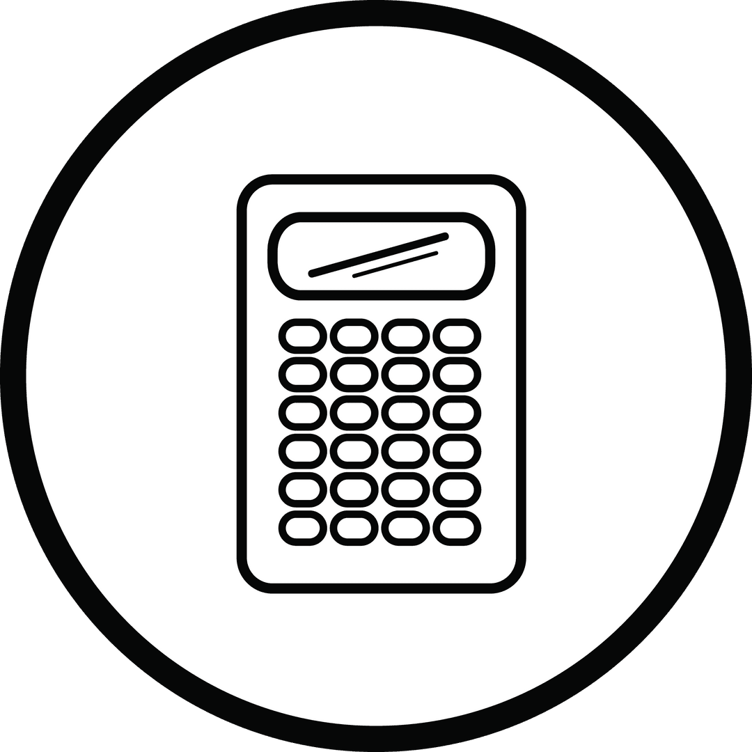 Transparent Calculator Icon for Math and Education Concepts