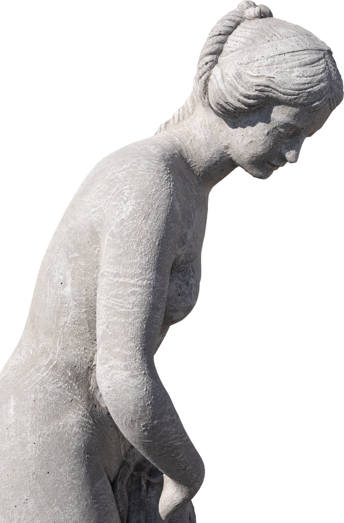 Weathered Ancient Classical Style Naked Woman Sculpture, Transparent Background - Download Free Stock Images Pikwizard.com