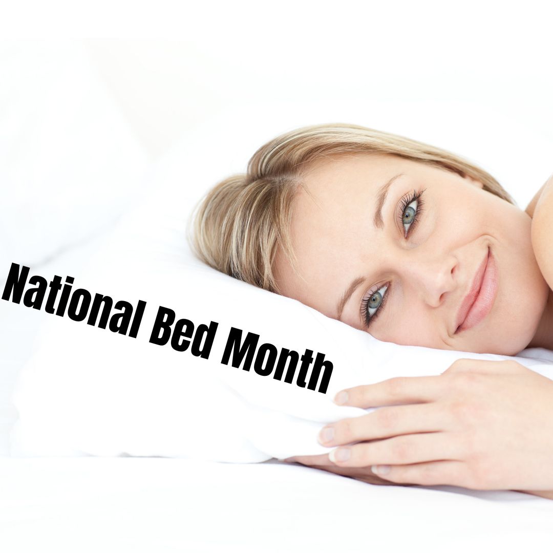 Woman Resting Peacefully for National Bed Month Celebration