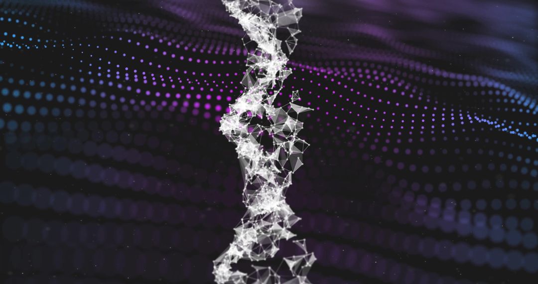 Digital DNA Strand and Binary Pattern for Genetic Research - Free Images, Stock Photos and Pictures on Pikwizard.com