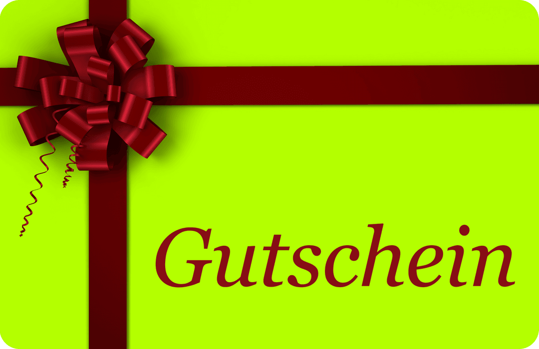 Digital Gutschein Gift Card on Transparent Background
