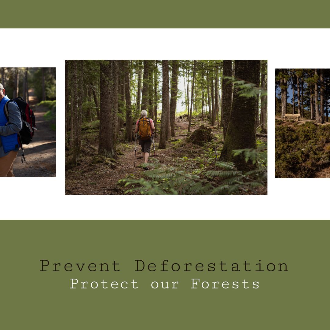 explorers hiking in forest advocating for deforestation prevention - Download Free Stock Templates Pikwizard.com