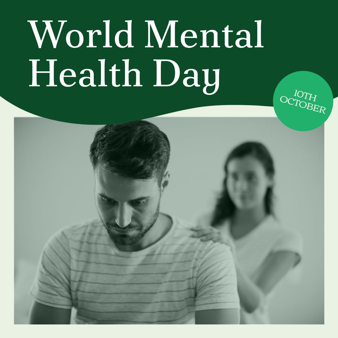 World Mental Health Day Support Compassion Conceptual Design