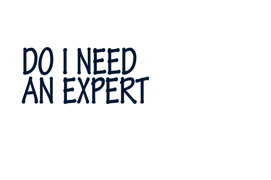 Do I Need an Expert Text Digital Illustration on Transparent Background