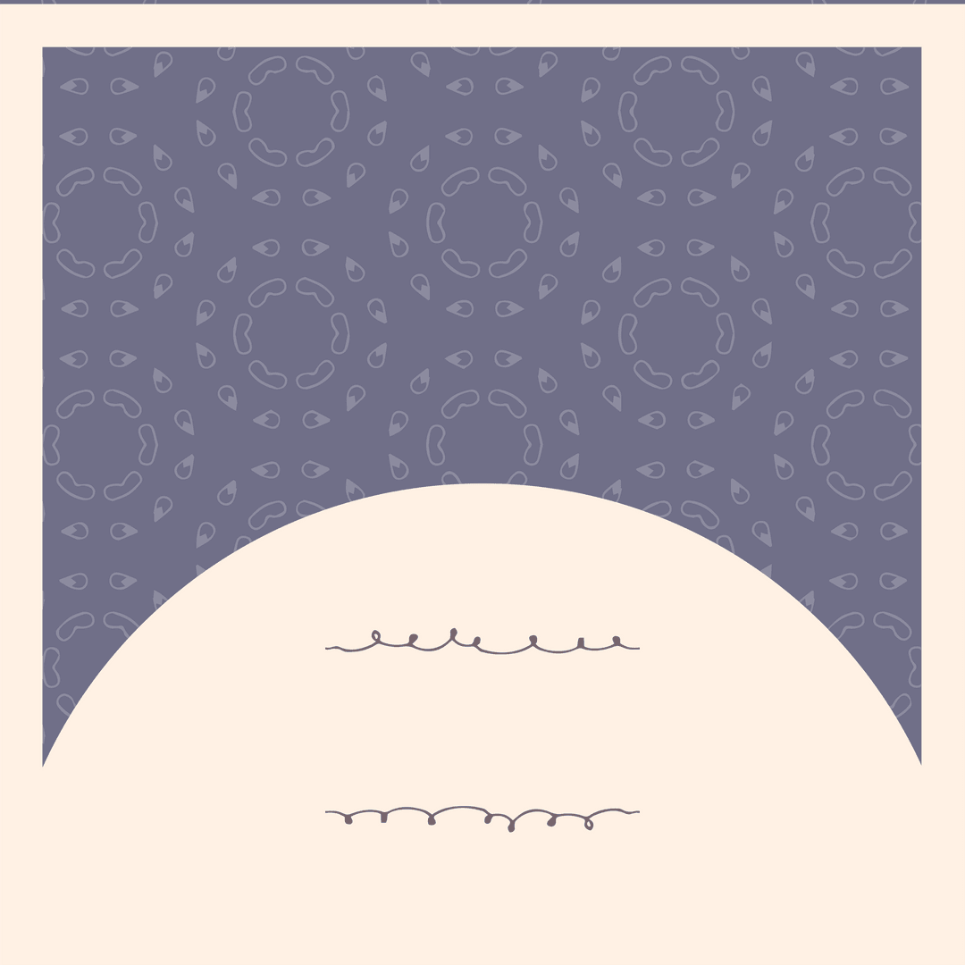 Abstract Beige Navy Card on Transparent Background Template