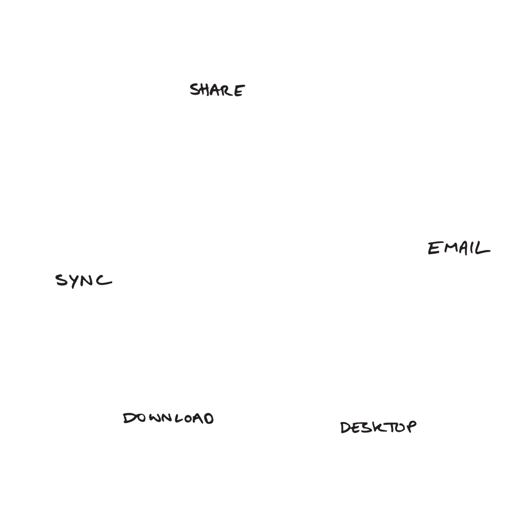 Transparent Digital Social Media Texts on White Background