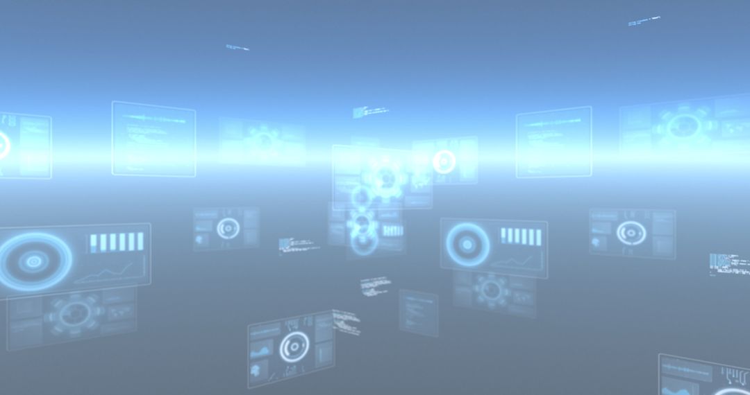 Futuristic Digital Data Insights Interface