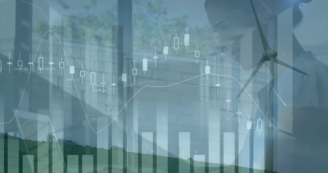 Abstract Finance Data and Renewable Energy Integration