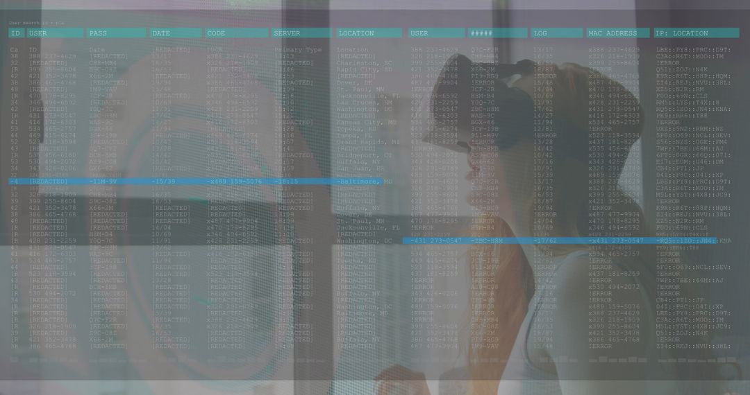 Woman Engaging with Data Through Virtual Reality Interface