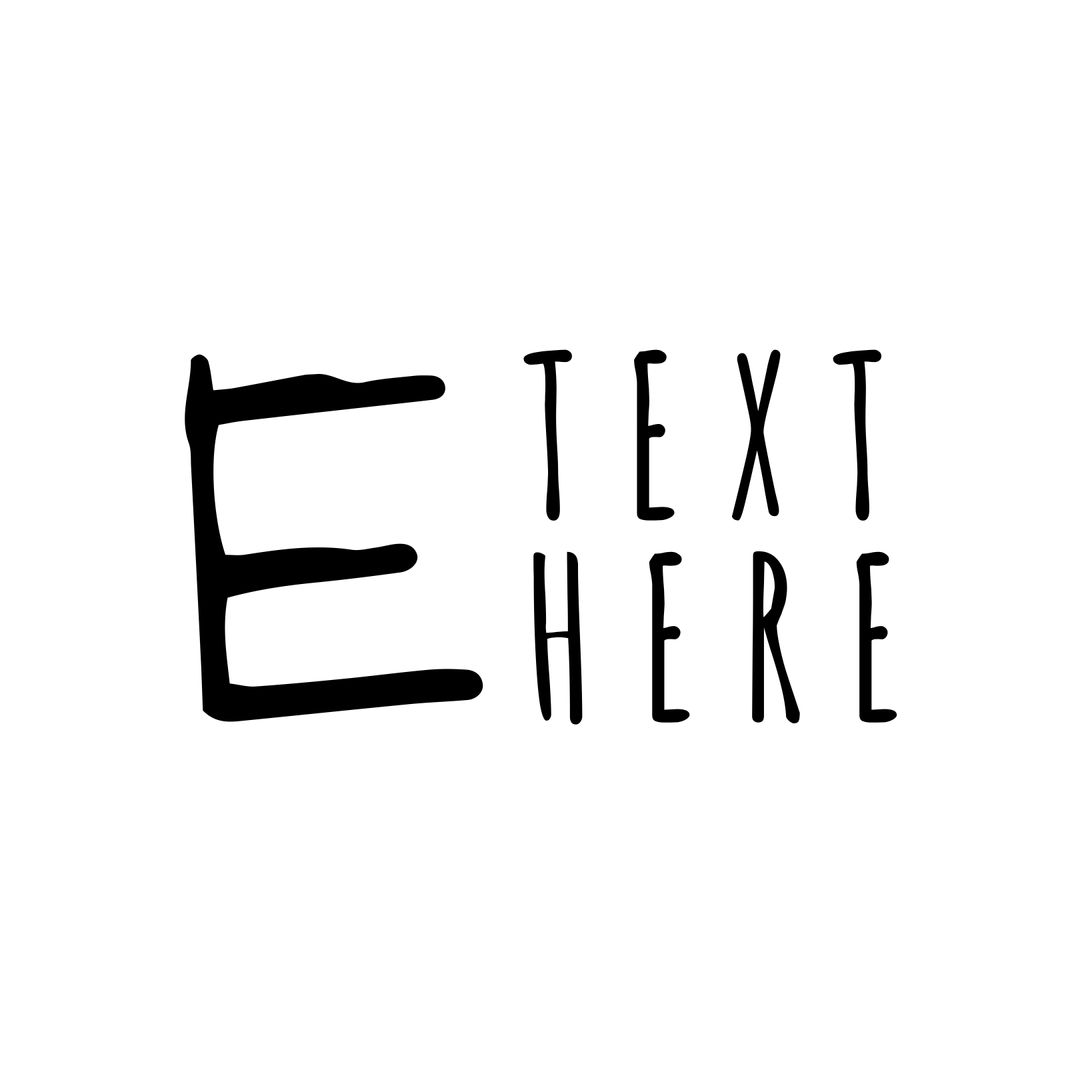 Bold Letter E Typography with Minimalistic Text Design - Download Free Stock Templates Pikwizard.com