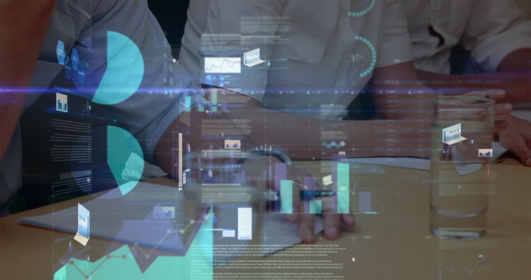 Financial Data Processing in Business Meeting Concept