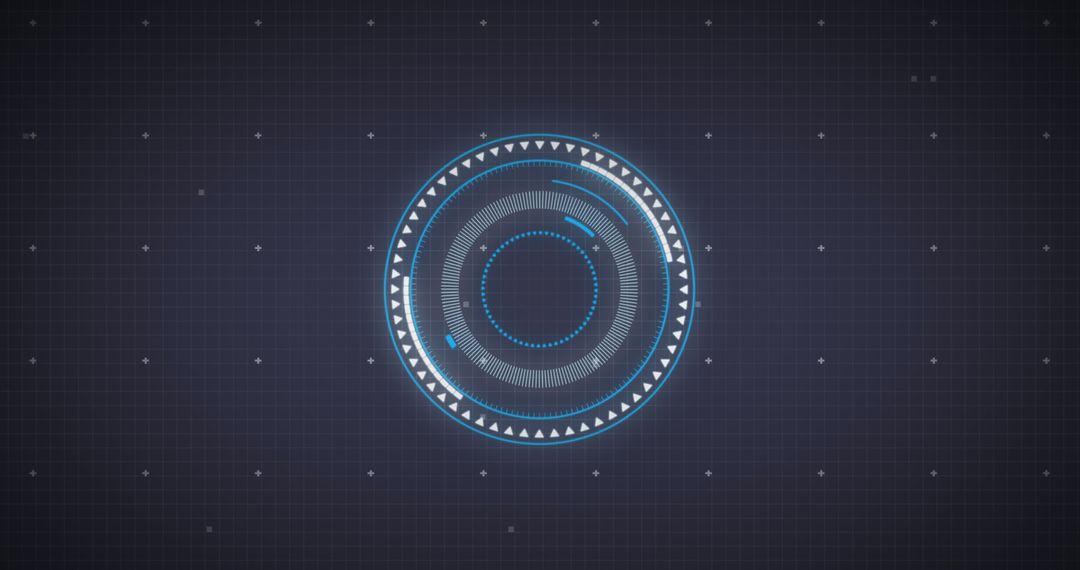 Futuristic Interface HUD Circular Radar Targeting Animation