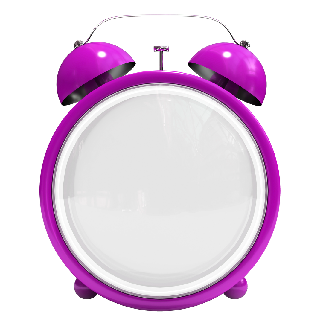 Transparent Pink Alarm Clock For Custom Designs - Download Free Stock Images Pikwizard.com