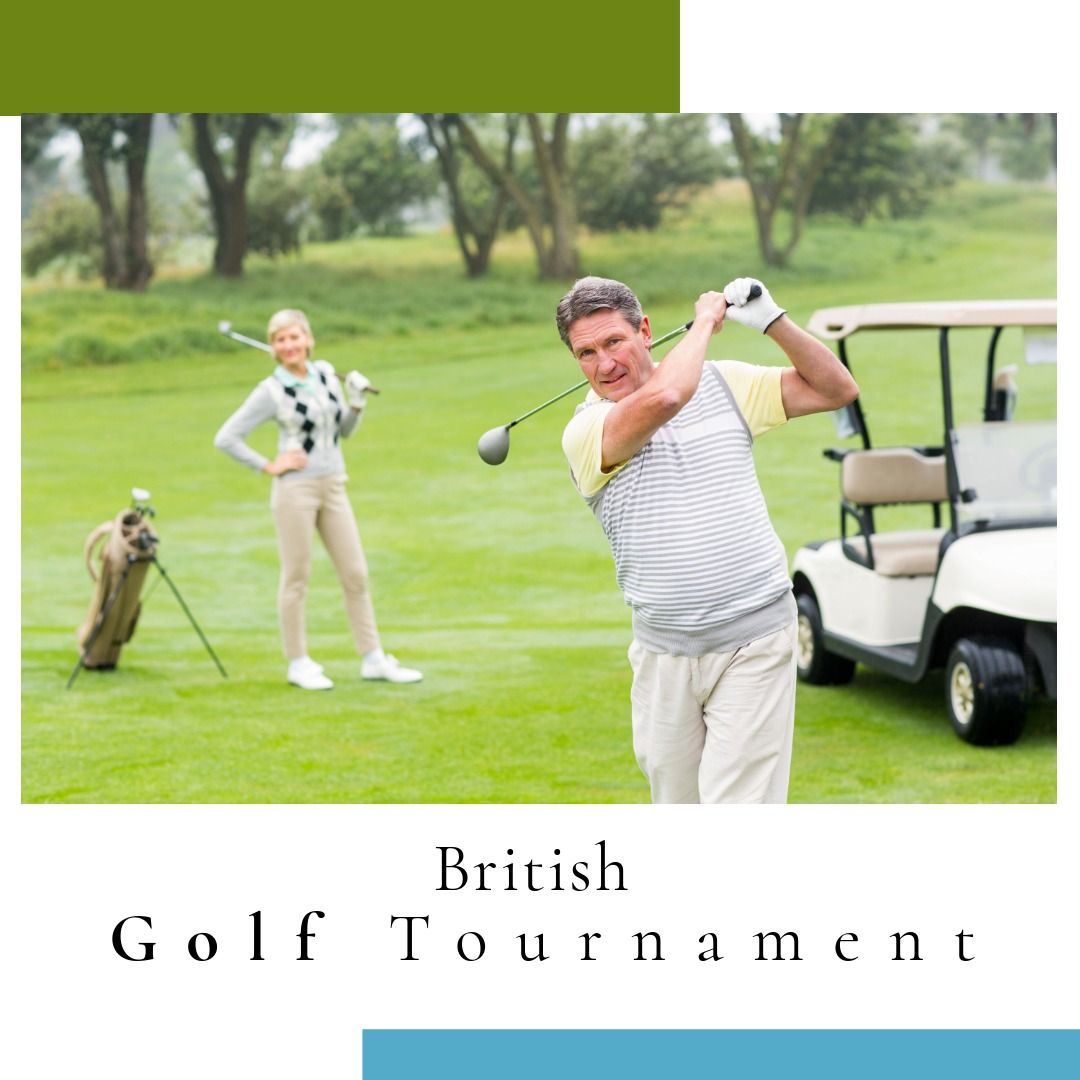 Mature Male Golfer Swinging Club at British Golf Tournament - Download Free Stock Templates Pikwizard.com