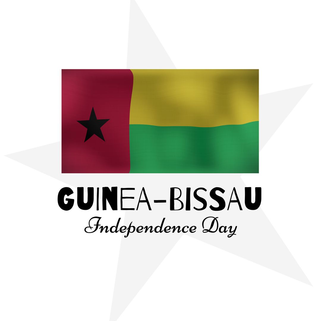 Guinea-Bissau Independence Day Celebration Concept with Flag and Text